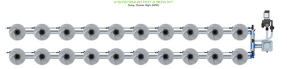 V-SYSTEM 20 Pot 2 Row Kit