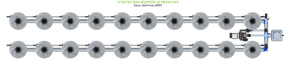 V-SYSTEM 20 Pot 2 Row Kit