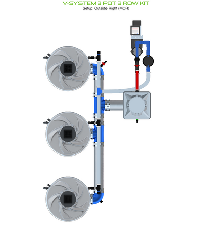 V-SYSTEM 3 Pot 3 Row Kit