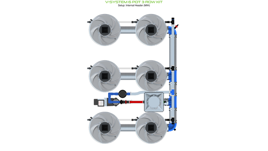 V-SYSTEM 6 Pot 3 Row Kit