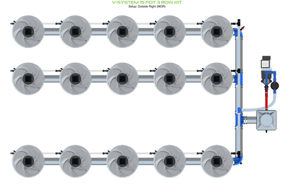 V-SYSTEM 15 Pot 3 Row Kit