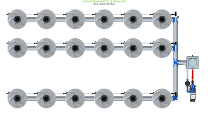 V-SYSTEM 18 Pot 3 Row Kit