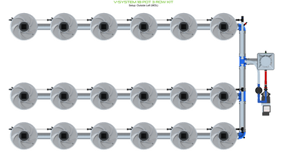 V-SYSTEM 18 Pot 3 Row Kit