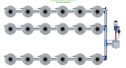 V-SYSTEM 18 Pot 3 Row Kit