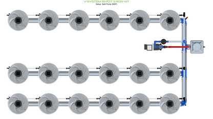 V-SYSTEM 18 Pot 3 Row Kit