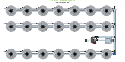 V-SYSTEM 21 Pot 3 Row Kit