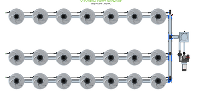 V-SYSTEM 21 Pot 3 Row Kit