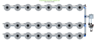 V-SYSTEM 24 Pot 3 Row Kit