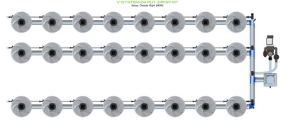 V-SYSTEM 24 Pot 3 Row Kit