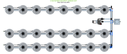 V-SYSTEM 24 Pot 3 Row Kit