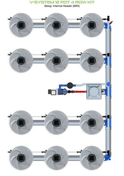 V-SYSTEM 12 Pot 4 Row Kit