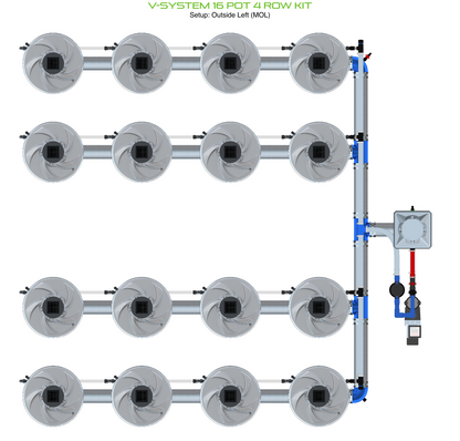 V-SYSTEM 16 Pot 4 Row Kit