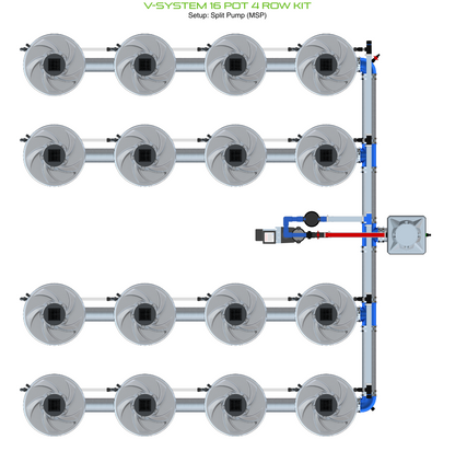 V-SYSTEM 16 Pot 4 Row Kit