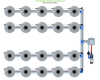 V-SYSTEM 20 Pot 4 Row Kit