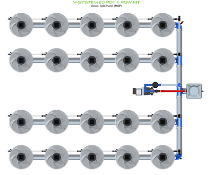 V-SYSTEM 20 Pot 4 Row Kit