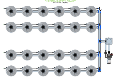 V-SYSTEM 24 Pot 4 Row Kit