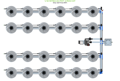 V-SYSTEM 24 Pot 4 Row Kit