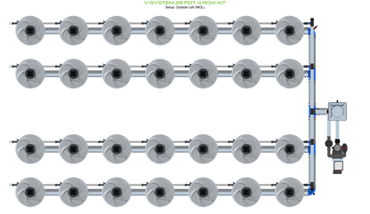 V-SYSTEM 28 Pot 4 Row Kit