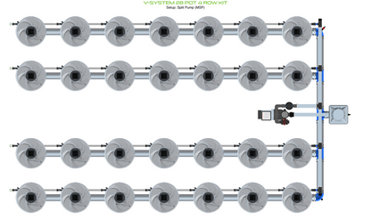 V-SYSTEM 28 Pot 4 Row Kit