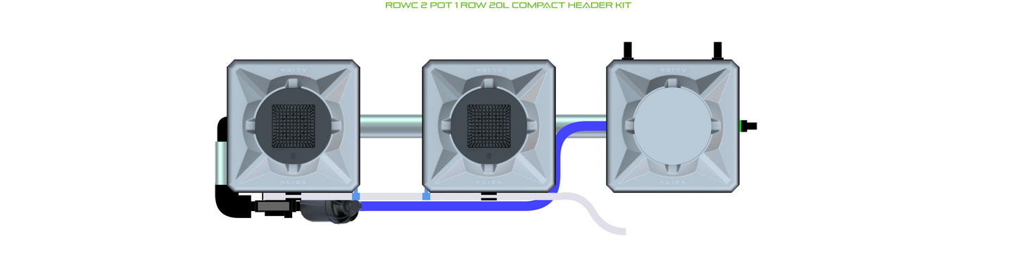 RDWC 2 Pot 1 Row Kit