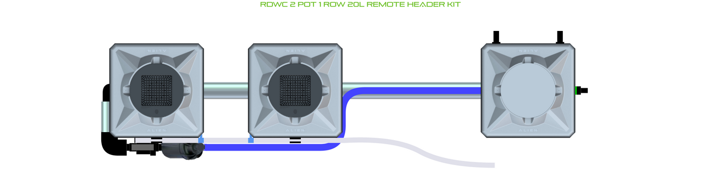 RDWC 2 Pot 1 Row Kit