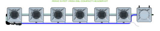 RDWC 6 Pot 1 Row Kit