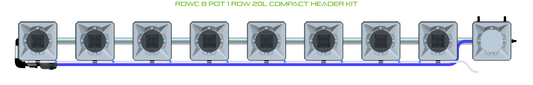 RDWC 8 Pot 1 Row Kit