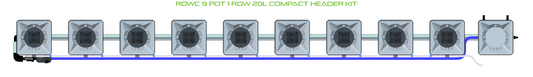 RDWC 9 Pot 1 Row Kit