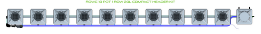 RDWC 10 Pot 1 Row Kit