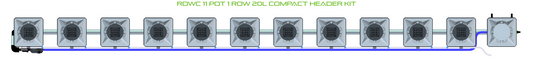 RDWC 11 Pot 1 Row Kit