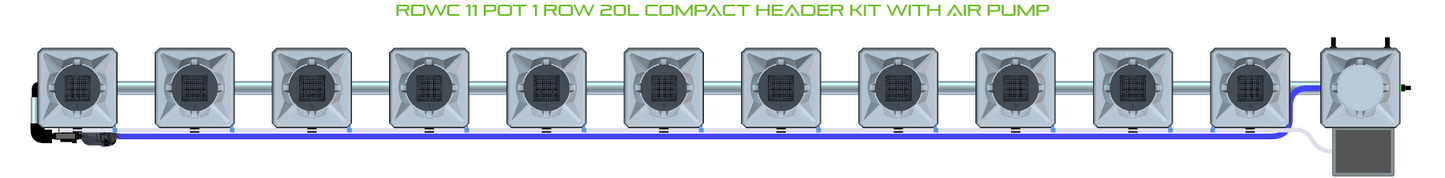 RDWC 11 Pot 1 Row Kit