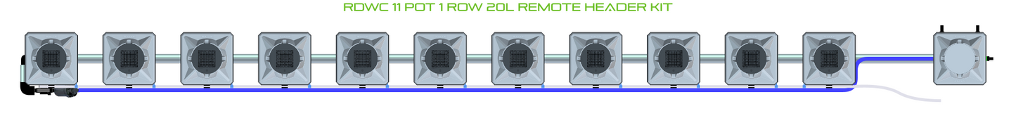 RDWC 11 Pot 1 Row Kit