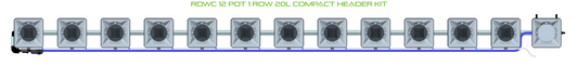 RDWC 12 Pot 1 Row Kit