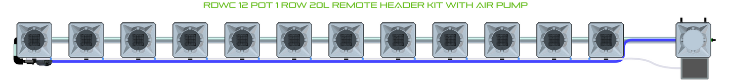 RDWC 12 Pot 1 Row Kit