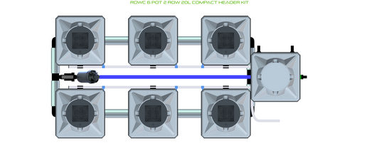 RDWC 6 Pot 2 Row Kit