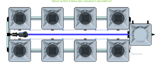 RDWC 8 Pot 2 Row Kit