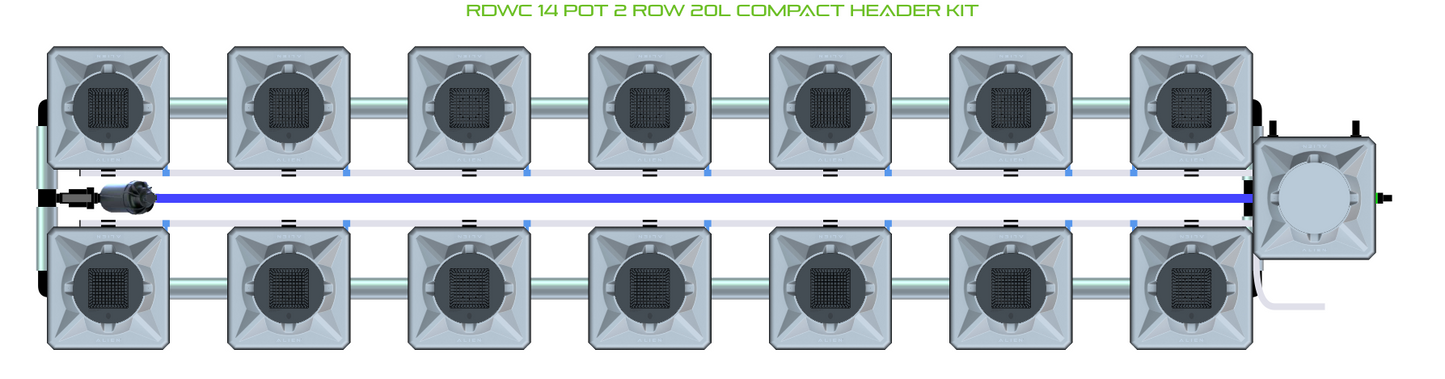 RDWC 14 Pot 2 Row Kit