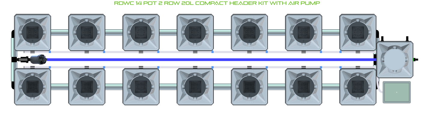 RDWC 14 Pot 2 Row Kit