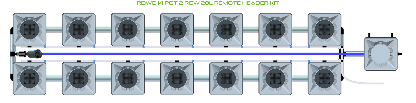 RDWC 14 Pot 2 Row Kit