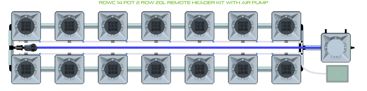 RDWC 14 Pot 2 Row Kit