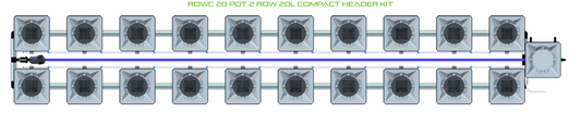 RDWC 20 Pot 2 Row Kit