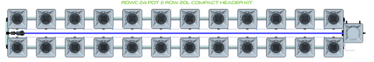 RDWC 24 Pot 2 Row Kit