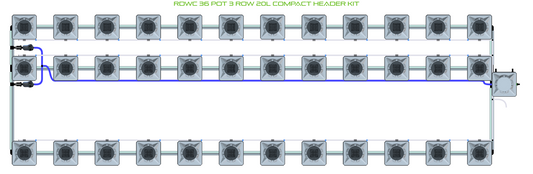 RDWC 36 Pot 3 Row Kit