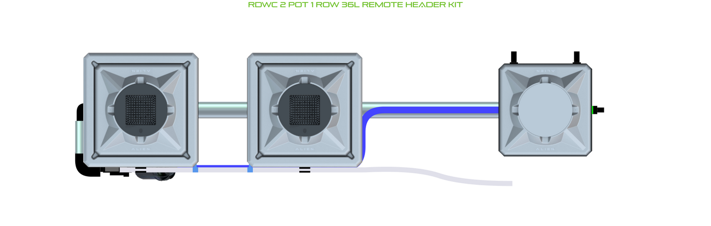 RDWC 2 Pot 1 Row Kit