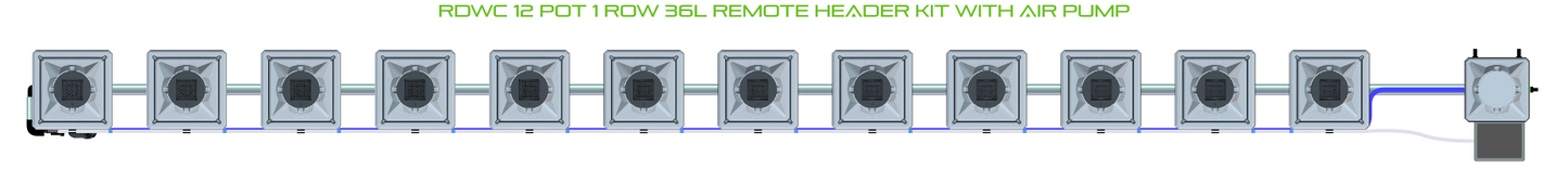 RDWC 12 Pot 1 Row Kit