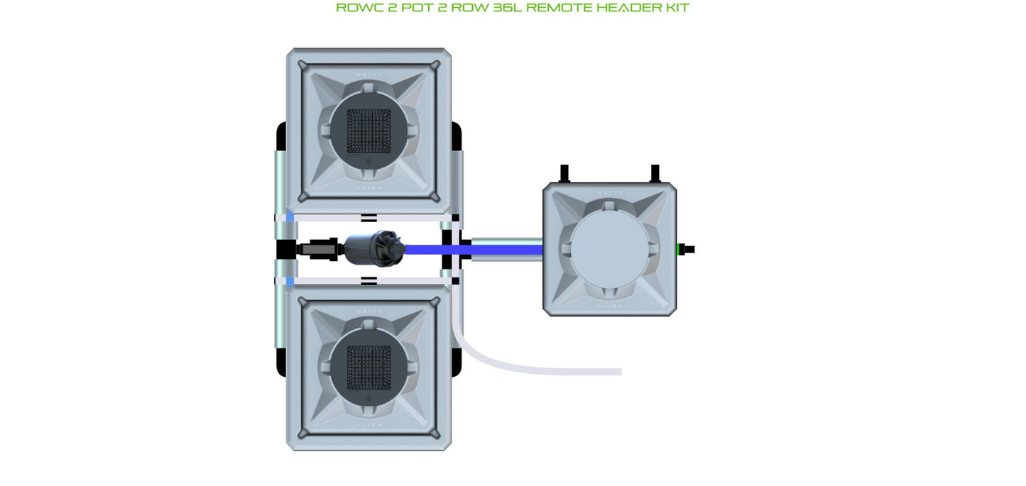 RDWC 2 Pot 2 Row Kit