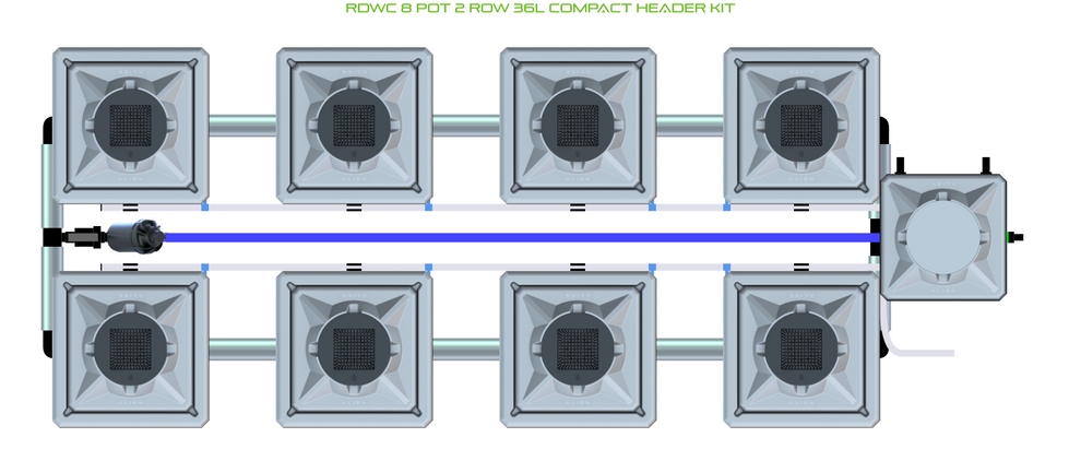 ALIEN RDWC 8 Pot 2 Row Kit – Alien Hydroponics