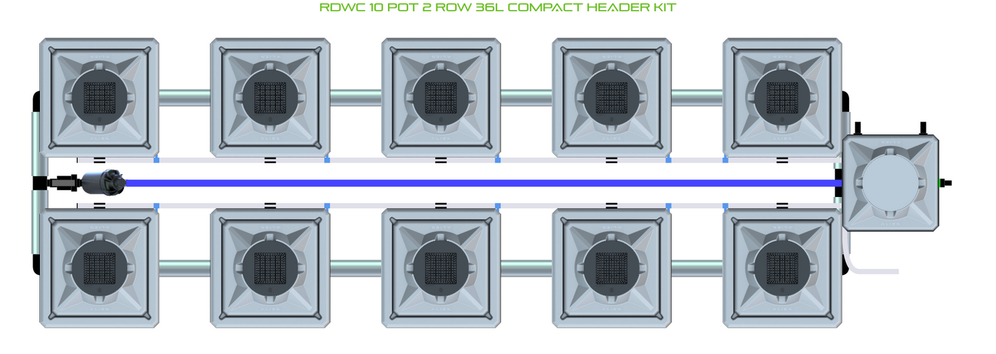 RDWC 10 Pot 2 Row Kit