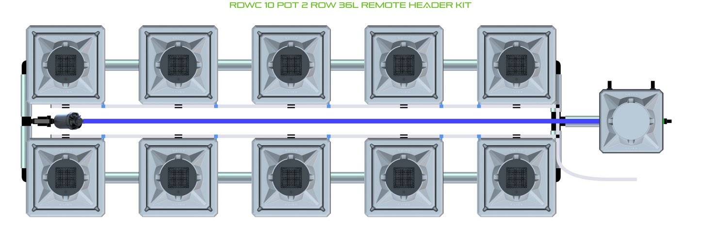 RDWC 10 Pot 2 Row Kit