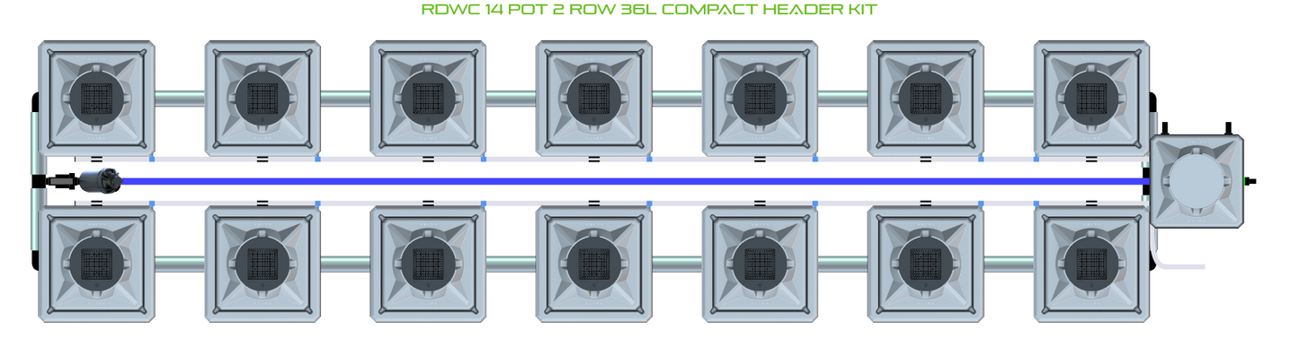 RDWC 14 Pot 2 Row Kit